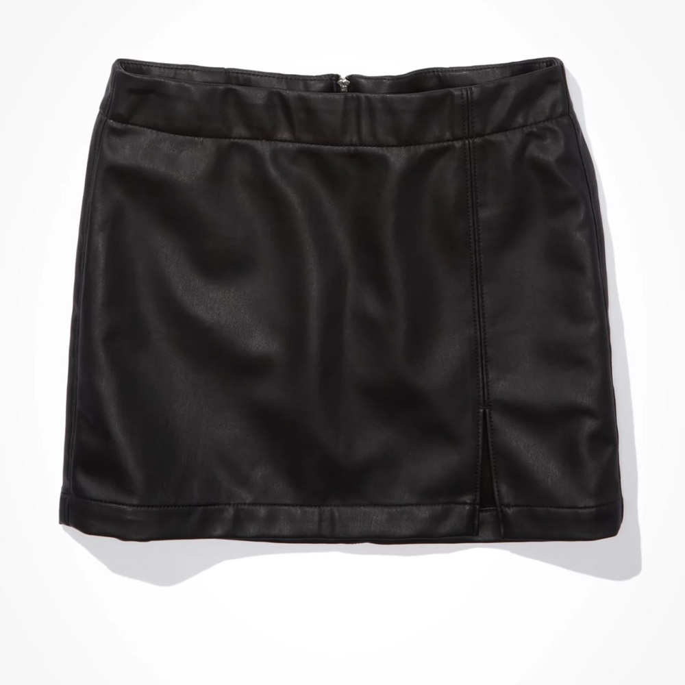 American Eagle Leather Mini Skirt- Size Small